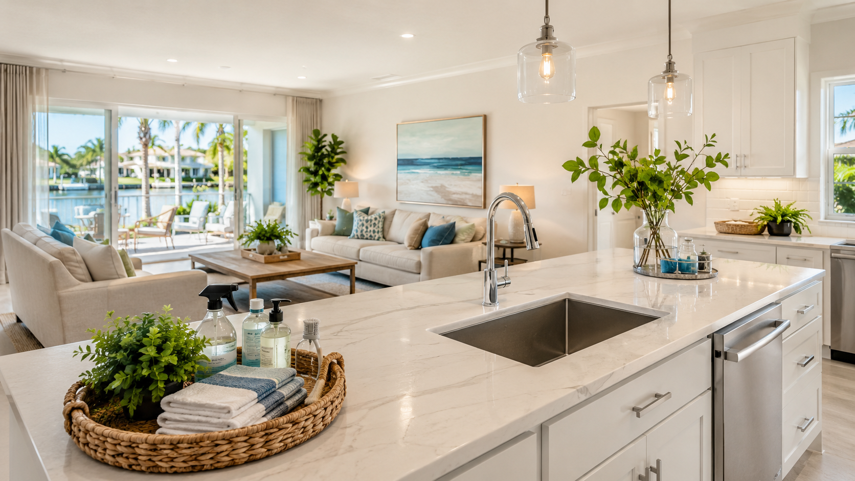 Professionally cleaned modern home